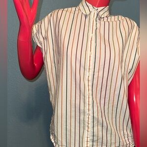 Madewell Multicolor Striped Button Down Shirt